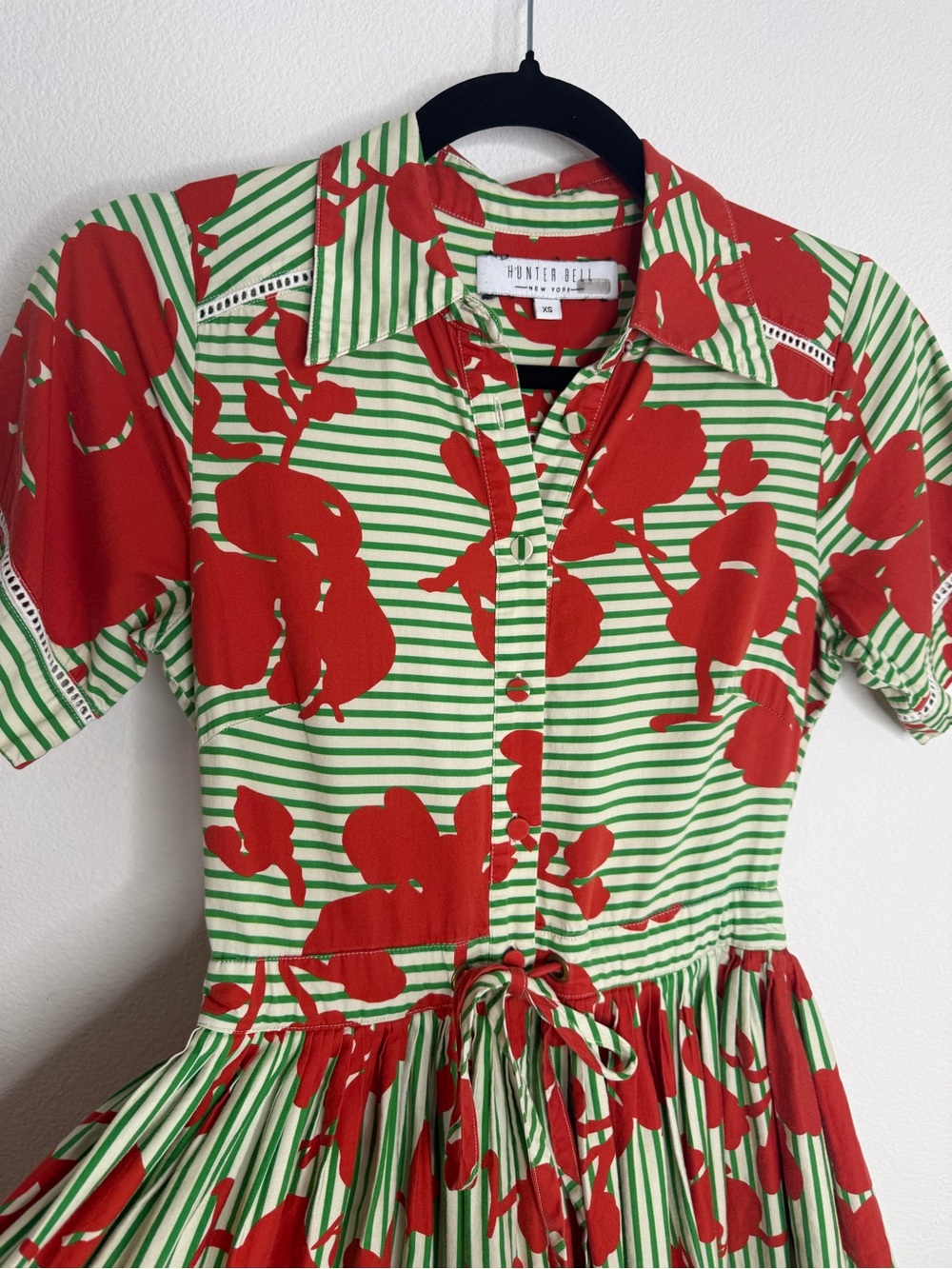 Hunter Bell Colby Midi Dress Green
Striped Cotton Sz XS - Picture 7 of 16